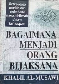 Image of Bagaimana menjadi orang bijaksana