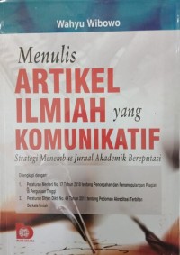 Image of Menulis Artikel Ilmiah yang Komunikatif